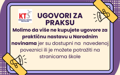 Ugovori za obavljanje praktične nastave