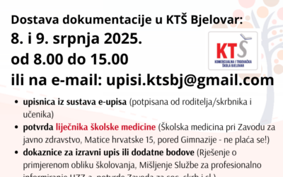 Upisi u srednju školu u školsku godinu 2025./2026.