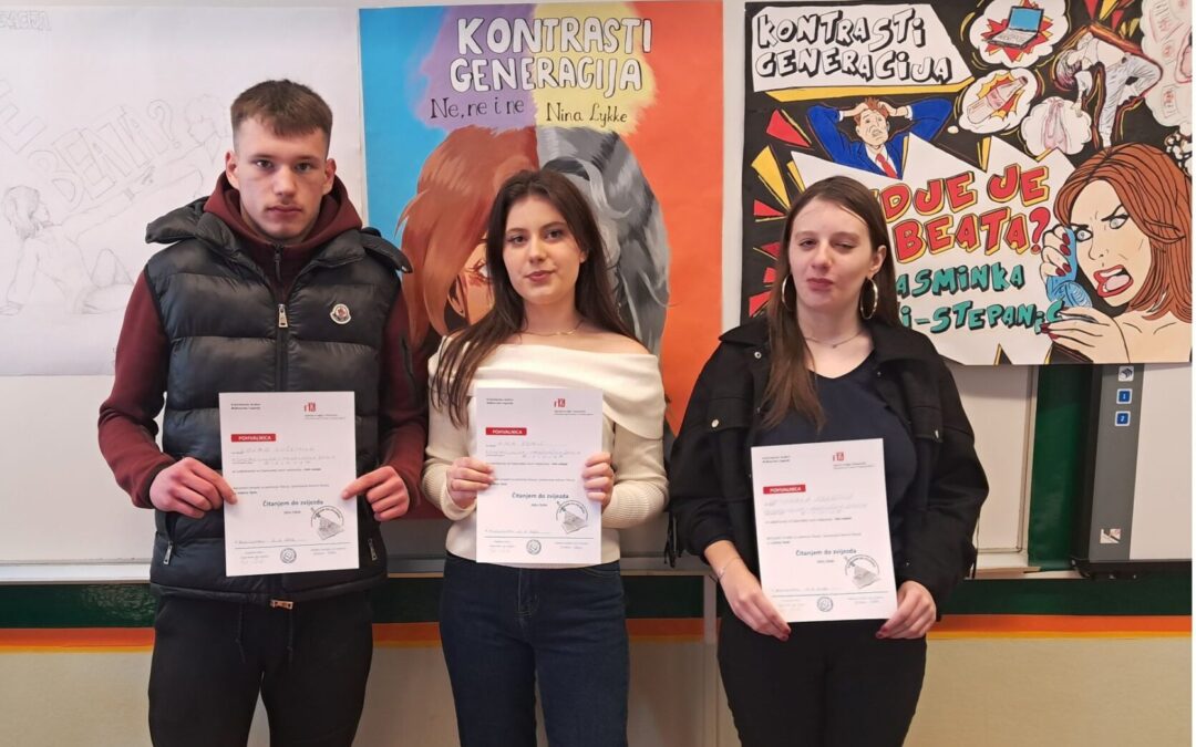 Naši učenici na natjecanju “Čitanjem do zvijezda”