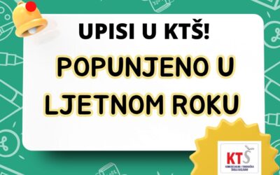 Završeni upisi: !Sva mjesta su popunjena